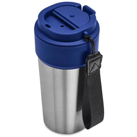Kooshty Amigo Stainless Steel & Plastic Double-Wall Tumbler Navy Open